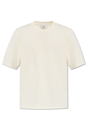 Cream T-shirt with logo appliqué Dolce & Gabbana - Vitkac AS